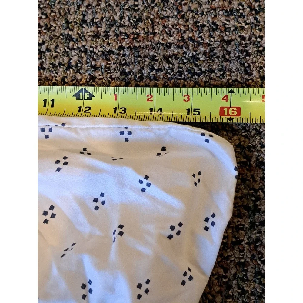 Threshold Queen Cotton Sheet Set Fitted Sheet Pillowcase Deep Pocket White NWOT
